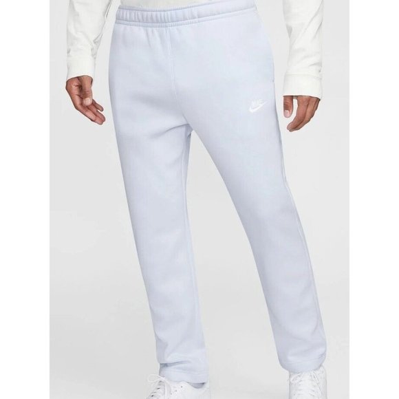 Nike Sportswear Men's Open Hem Club Fleece Sweatpants SZ S Football Gray - Picture 1 of 7
